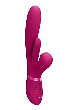 Thrusting GSpot, Flapper, Air Wave Clit Stimulator - Pink