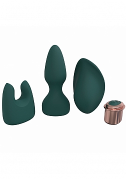 LoveLine - Ultimate Kit - 10 velocidades - Silicona - Recargable - Resistente al agua - Verde bosque