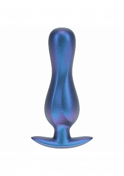 ¡Ay! - Plug Anal Curvy - Silicona - Azul Metálico