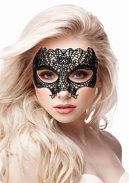 Princess Black Lace Mask  - Black