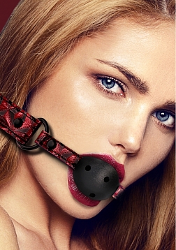 Breathable Luxury Ball Gag - Burgundy