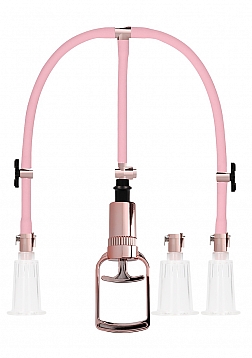 Clitoral & Nipple Pump Set Large - Rose Gold